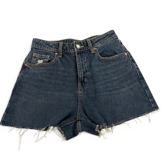 Wild Fable Blue Jean Shorts High-Waisted Cut-Off - Picture 1 of 4